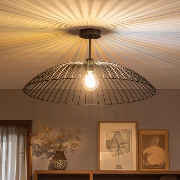 Brilagi - LED-Aufbau-Deckenleuchte CERIA WIRE 1xE27/60W/230V Ø 60 cm schwarz