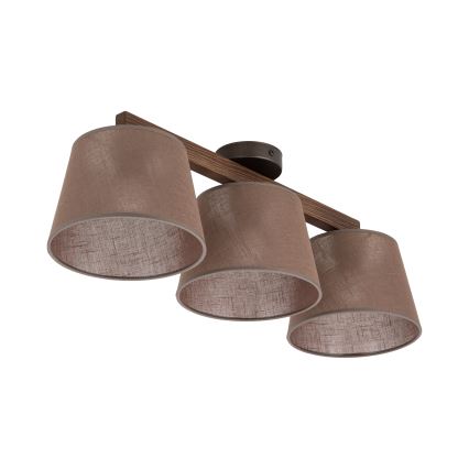 BRILAGI - LED-Aufbau-Deckenleuchte LATTE 3xE27/15W/230V Kiefer/Braun