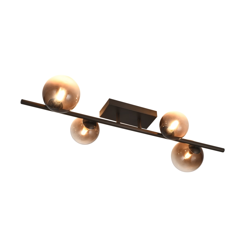 Brilagi - LED-Aufbau-Deckenleuchte MILLA 4xG9/3W/230V braun/rauchbraun