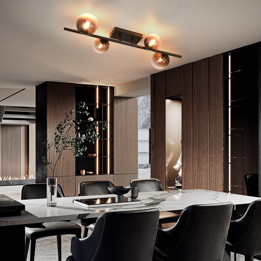 Brilagi - LED-Aufbau-Deckenleuchte MILLA 4xG9/3W/230V braun/rauchbraun