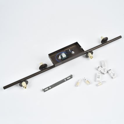 Brilagi - LED-Aufbau-Deckenleuchte MILLA 4xG9/3W/230V braun/rauchbraun