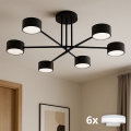 Brilagi - LED Aufbau-Deckenleuchte MONO 6xGX53/13W/230V schwarz