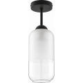 BRILAGI - LED Aufbau-Deckenleuchte RETRO GLASS 1xE27/60W/230V Ø 14 cm schwarz/weiß
