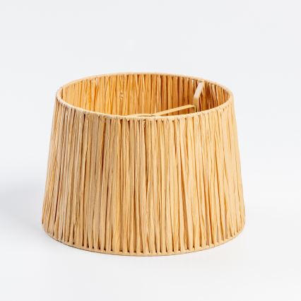 Brilagi - LED-Aufbau-Kronleuchter CERIA BOHO 1xE27/60W/230V Ø 30 cm schwarz/Raffia