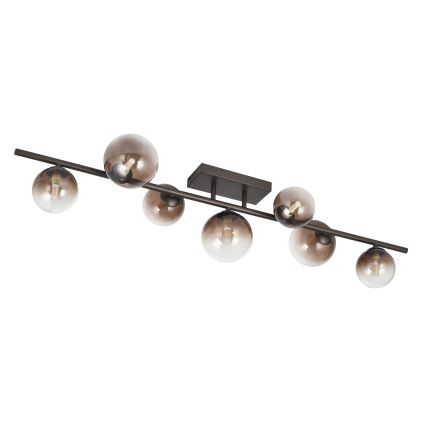 Brilagi - LED-Aufbau-Kronleuchter MILLA 7xG9/3W/230V braun/rauchbraun