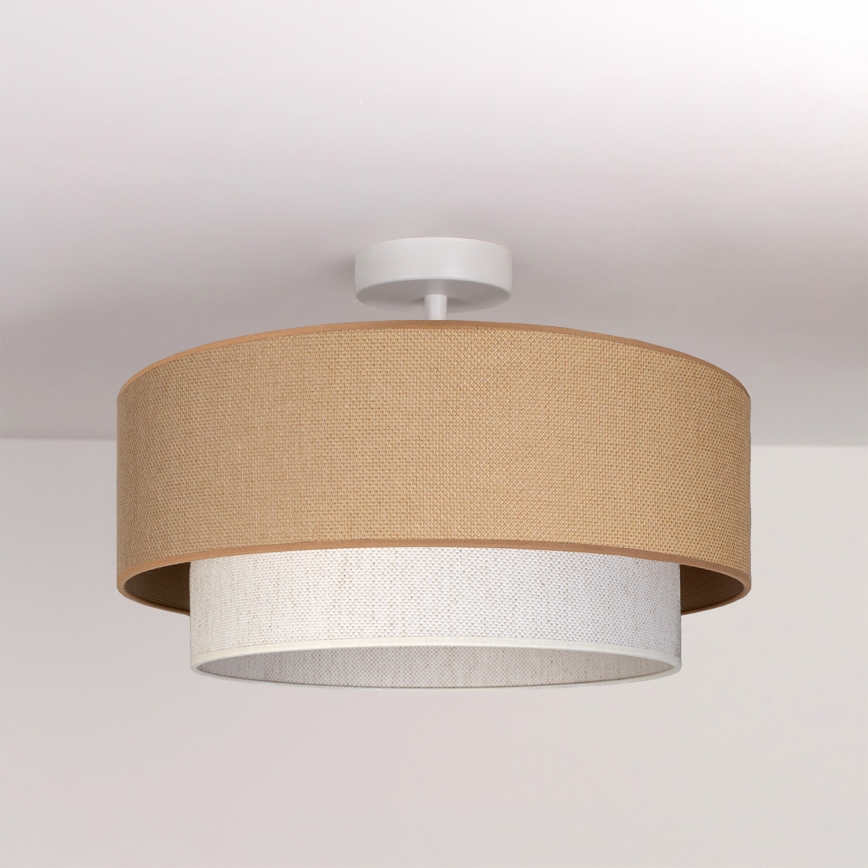 Brilagi - LED-Aufbauleuchte BOHO ECO 1xE27/10W/230V Ø 40 cm beige/creme