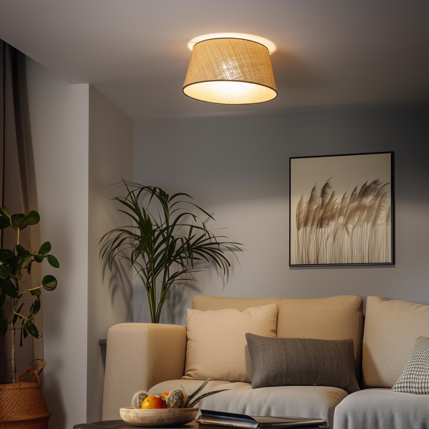 Brilagi - LED-Aufbauleuchte CERIA 1xE27/40W/230V, Ø 50 cm, beige
