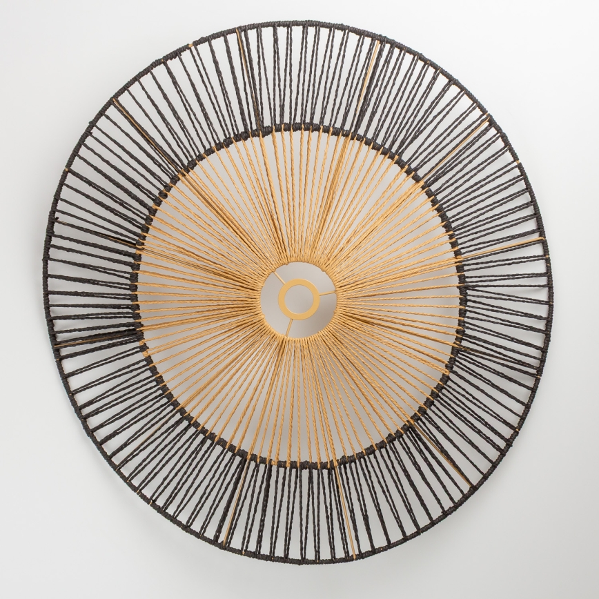 Brilagi - LED-Aufbauleuchte CERIA BOHO 1xE27/40W/230V Ø 50 cm schwarz/braun/Eiche