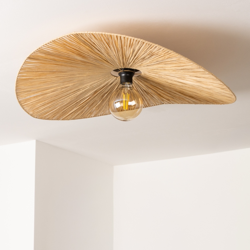 Brilagi - LED-Aufbauleuchte CERIA BOHO 1xE27/40W/230V Ø 80 cm Raffia