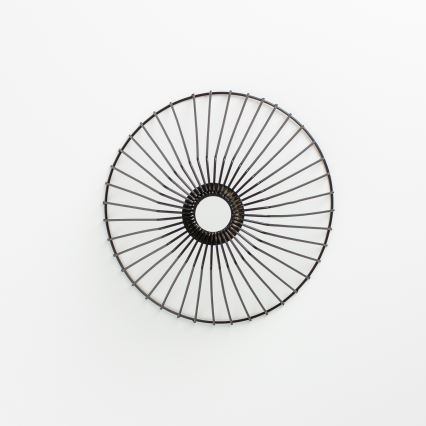 Brilagi - LED-Aufbauleuchte CERIA WIRE 1xE27/40W/230V, Ø 30 cm, schwarz/Eiche