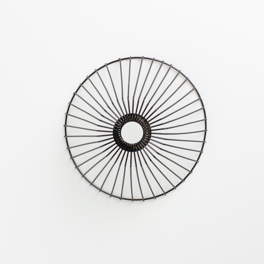 Brilagi - LED-Aufbauleuchte CERIA WIRE 1xE27/40W/230V, Ø 30 cm, schwarz/Eiche