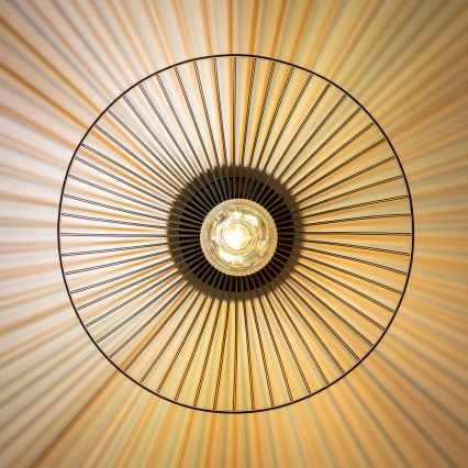 Brilagi - LED-Aufbauleuchte CERIA WIRE 1xE27/40W/230V Ø 38 cm schwarz