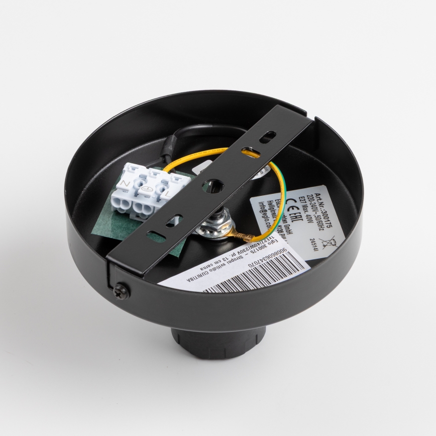 Brilagi - LED-Aufbauleuchte CERIA WIRE 1xE27/40W/230V Ø 38 cm schwarz