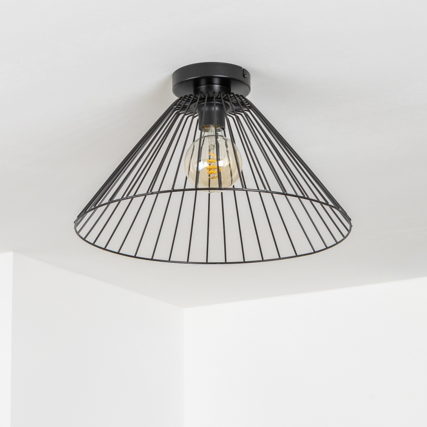 Brilagi - LED-Aufbauleuchte CERIA WIRE 1xE27/40W/230V Ø 45 cm schwarz