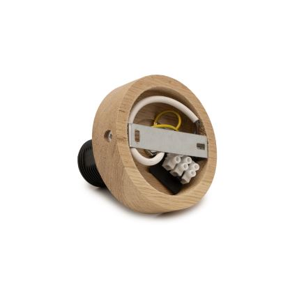 Brilagi - LED-Aufbauleuchte CERIA WIRE 1xE27/40W/230V Ø 80 cm schwarz/Eiche