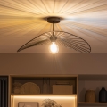 Brilagi - LED-Aufbauleuchte CERIA WIRE 1xE27/60W/230V 40x56 cm schwarz