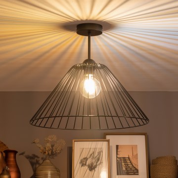 Brilagi - LED-Aufbauleuchte CERIA WIRE 1xE27/60W/230V Ø 45 cm schwarz