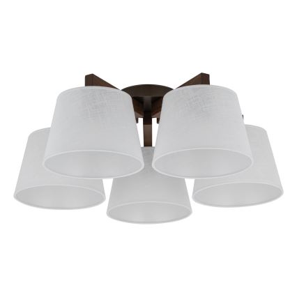 BRILAGI - LED-Aufbauleuchte LATTE 5xE27/15W/230V Kiefer/weiß
