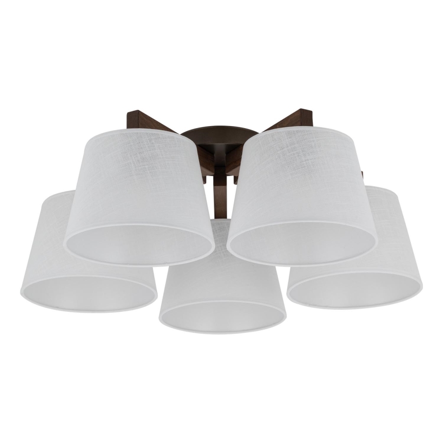 BRILAGI - LED-Aufbauleuchte LATTE 5xE27/15W/230V Kiefer/weiß