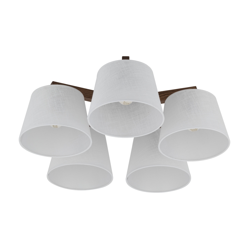 BRILAGI - LED-Aufbauleuchte LATTE 5xE27/15W/230V Kiefer/weiß