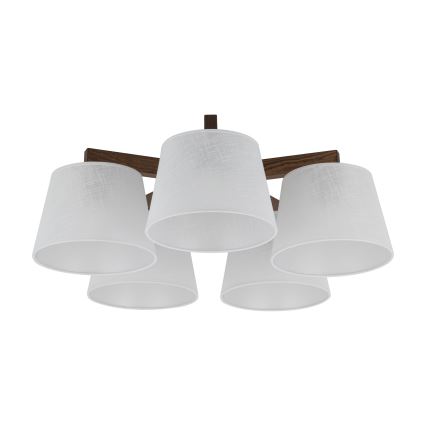 BRILAGI - LED-Aufbauleuchte LATTE 5xE27/15W/230V Kiefer/weiß