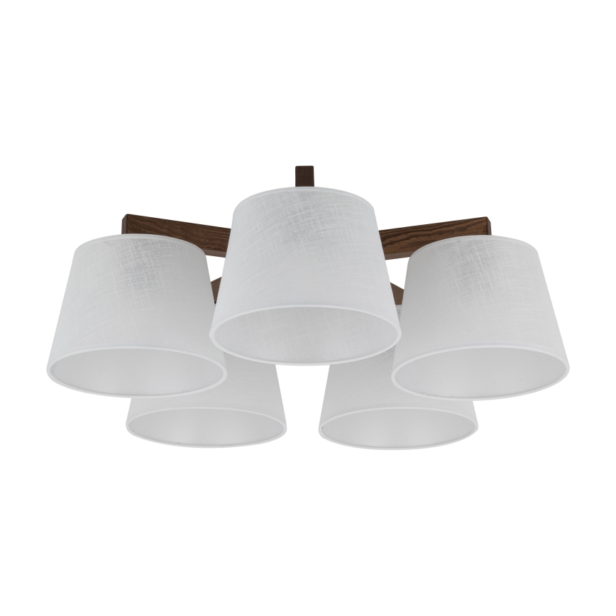 BRILAGI - LED-Aufbauleuchte LATTE 5xE27/15W/230V Kiefer/weiß
