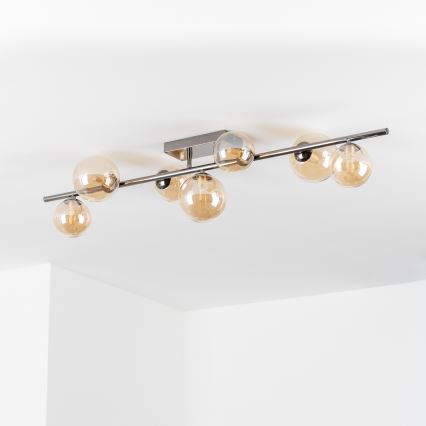 Brilagi - LED-Aufbauleuchte MILLA 7xG9/3W/230V schwarzchrom/gold