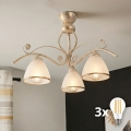 Brilagi - LED Aufgesetzte Deckenleuchte ANTICO 3xE27/60W/230V 3000K weiße Patina