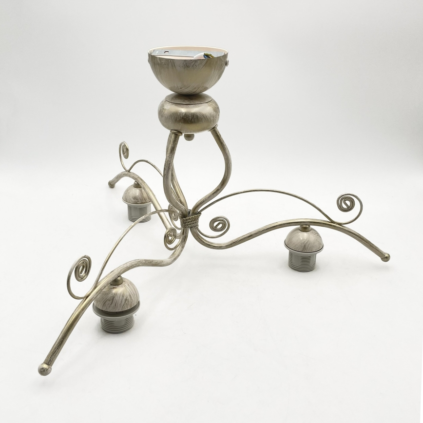 Brilagi - LED Aufgesetzte Deckenleuchte ANTICO 3xE27/60W/230V 3000K weiße Patina