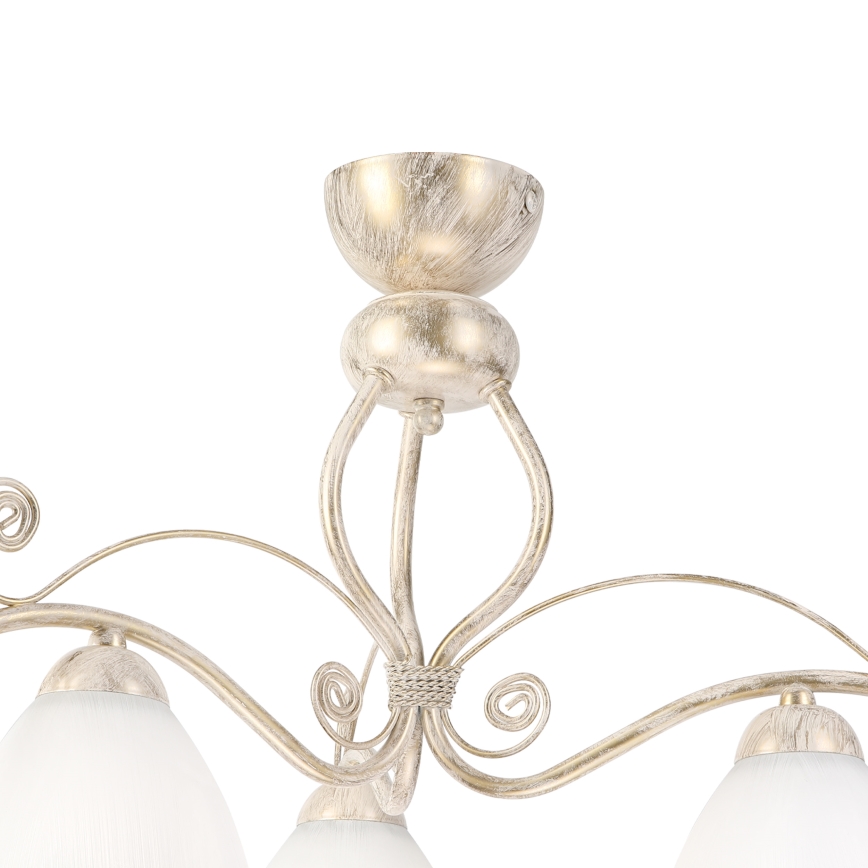 Brilagi - LED Aufgesetzte Deckenleuchte ANTICO 3xE27/60W/230V 3000K weiße Patina