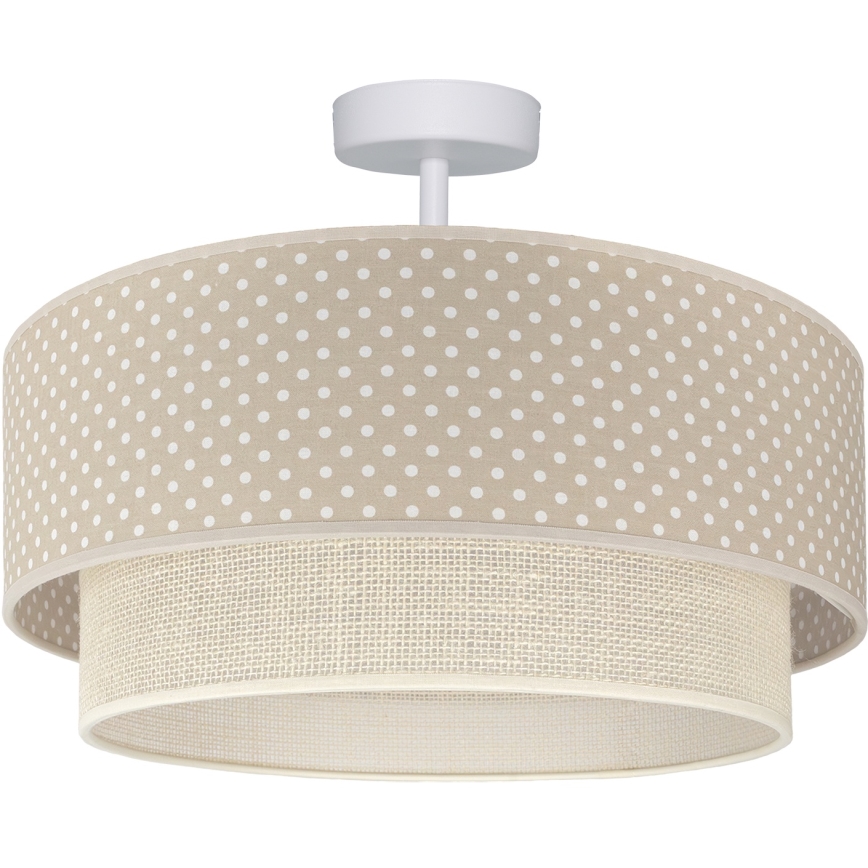 Brilagi-LED Aufgesetzte Deckenleuchte BOHO BOBO 1xE27/60W/230V Ø 40 cm, gepunktet, beige/creme