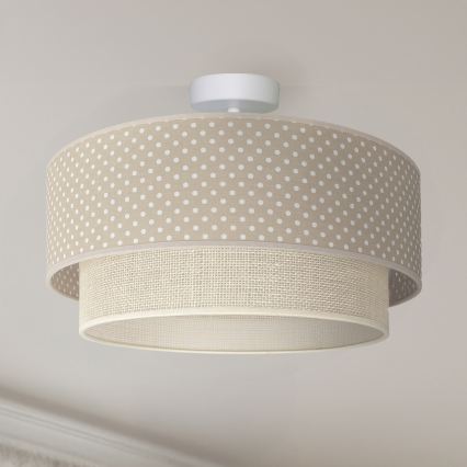 Brilagi-LED Aufgesetzte Deckenleuchte BOHO BOBO 1xE27/60W/230V Ø 40 cm, gepunktet, beige/creme