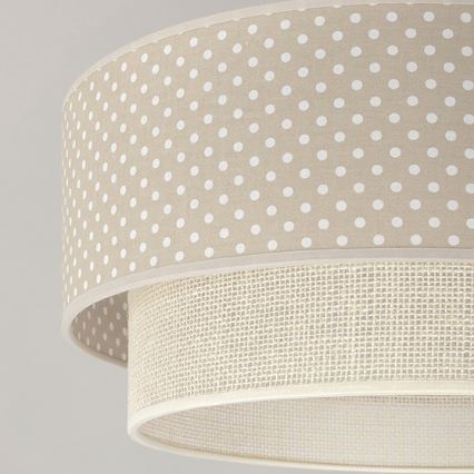 Brilagi-LED Aufgesetzte Deckenleuchte BOHO BOBO 1xE27/60W/230V Ø 40 cm, gepunktet, beige/creme