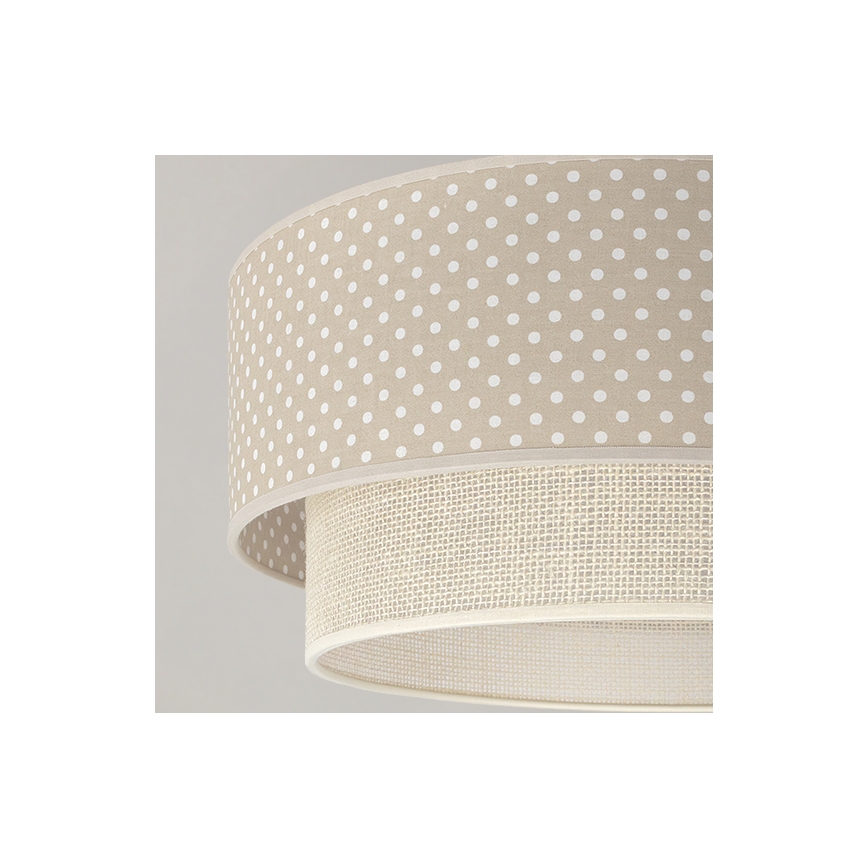 Brilagi-LED Aufgesetzte Deckenleuchte BOHO BOBO 1xE27/60W/230V Ø 40 cm, gepunktet, beige/creme