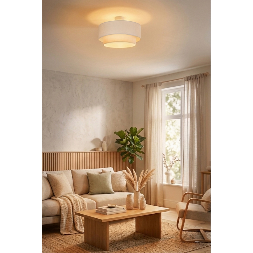 Brilagi - LED aufgesetzte Deckenleuchte BOHO ECO 1xE27/10W/230V Ø 40 cm creme