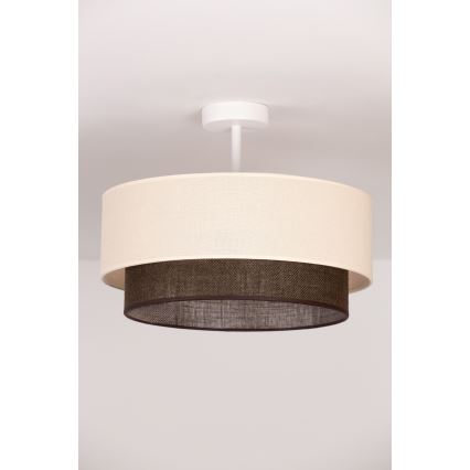Brilagi - LED Aufgesetzte Deckenleuchte Boho-Style 1xE27/15W/230V pr. 40 cm creme/braun