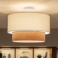 Brilagi - LED aufgesetzte Deckenleuchte CERIA 1xE27/60W/230V Ø 50 cm weiß/beige
