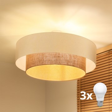 Brilagi - LED aufgesetzte Deckenleuchte im Boho-Stil 3xE27/45W/230V Ø 80 cm