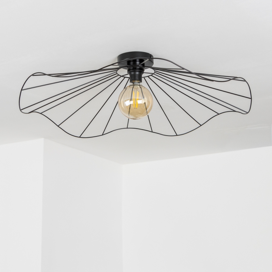 Brilagi - LED aufgesetzter Deckenleuchter CERIA WIRE 1x E27/40W/230V Ø 80 cm schwarz