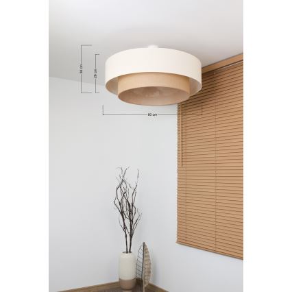 Brilagi - LED aufgesetzter Kronleuchter im Boho-Stil 3xE27/15W/230V Ø 80 cm