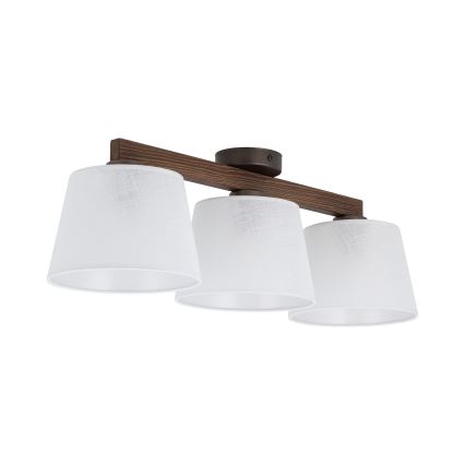 BRILAGI - LED-Aufputz-Deckenleuchte LATTE 3xE27/15W/230V Kiefer/weiß