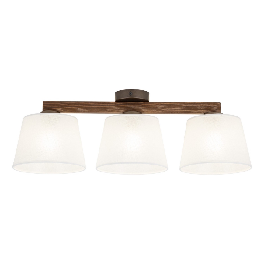 BRILAGI - LED-Aufputz-Deckenleuchte LATTE 3xE27/15W/230V Kiefer/weiß
