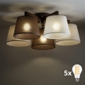 BRILAGI - LED Aufputz-Deckenleuchte LATTE 5xE27/15W/230V Kiefer/Mix