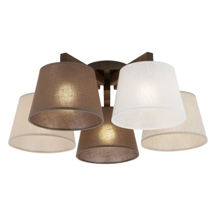 BRILAGI - LED Aufputz-Deckenleuchte LATTE 5xE27/15W/230V Kiefer/Mix