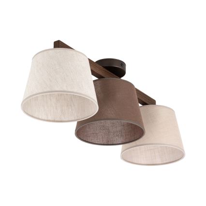 BRILAGI - LED-Aufputz-Deckenleuchte LATTE SABIA 3xE27/15W/230V Kiefer/Mix