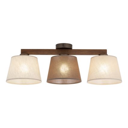 BRILAGI - LED-Aufputz-Deckenleuchte LATTE SABIA 3xE27/15W/230V Kiefer/Mix