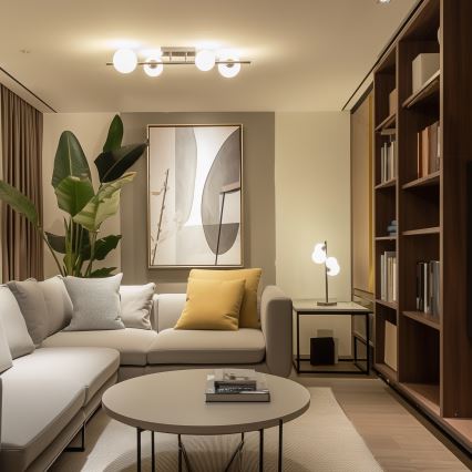 Brilagi - LED Aufputz-Deckenleuchte MILLA 4xG9/3W/230V schwarz/chrom/weiß