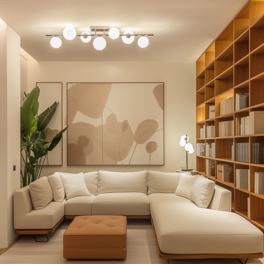 Brilagi - LED-Aufputz-Deckenleuchte MILLA 7xG9/3W/230V schwarz-chrom/weiß