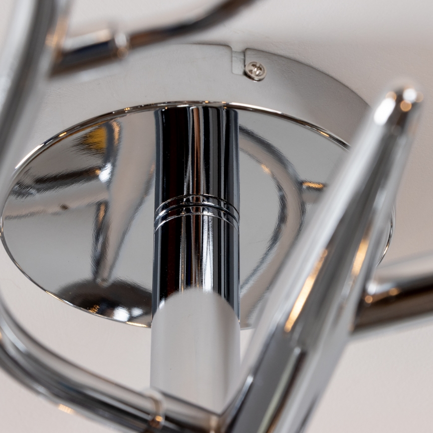 Brilagi - LED-Aufputz-Deckenleuchte MISTEL 15xG9/3W/230V schwarz-chrom/rauchglas