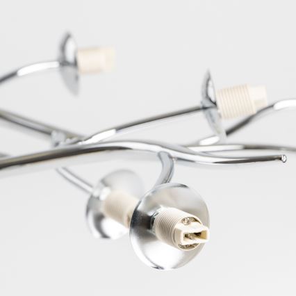 Brilagi - LED-Aufputz-Deckenleuchte MISTEL 15xG9/3W/230V schwarz-chrom/rauchglas